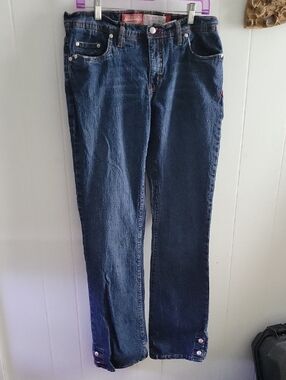 Extra Long Women’s Boot-Cut Jeans in Dark Blue